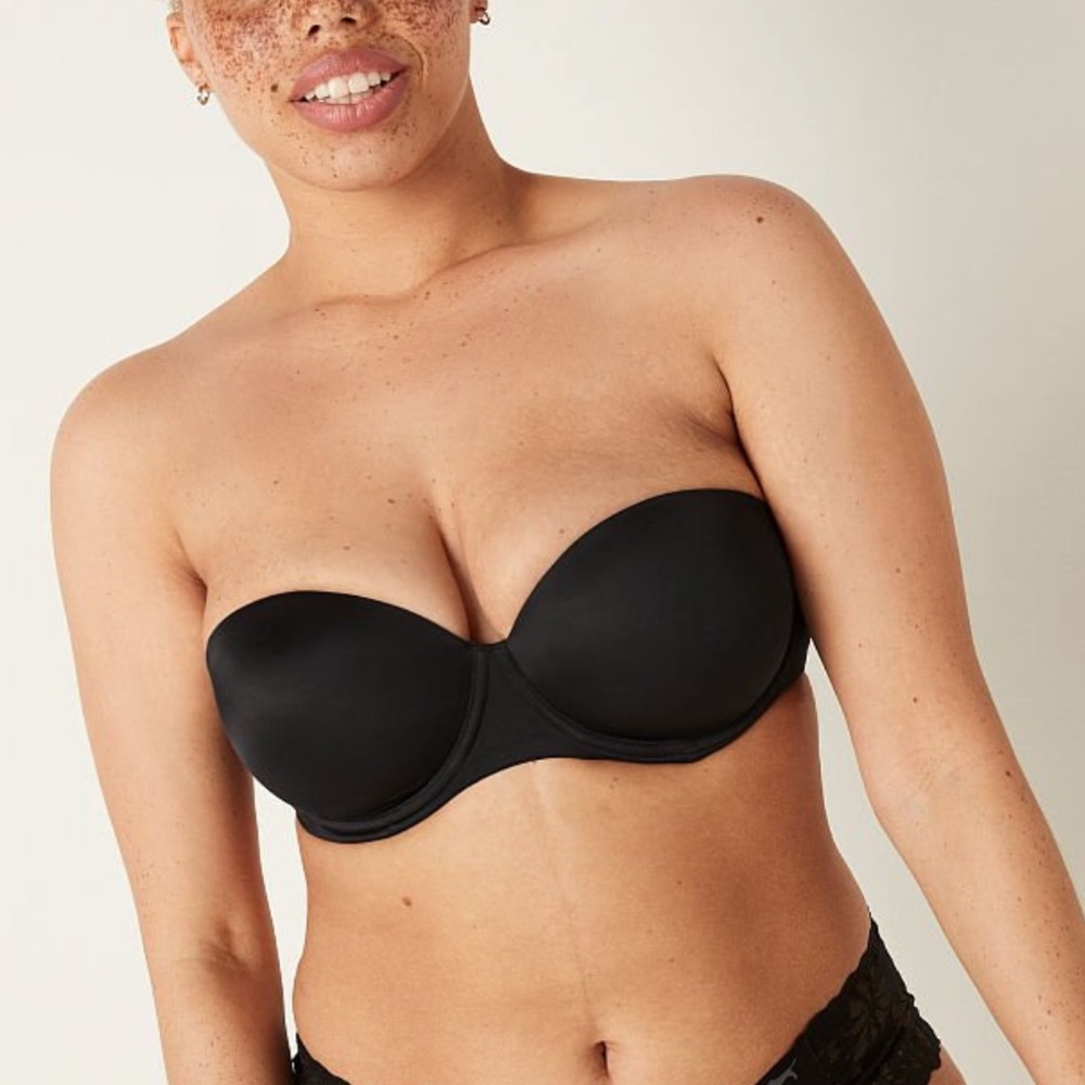 VS Pink black push up strapless bra🖤
